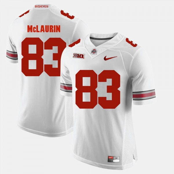 Ohio State Buckeyes Terry McLaurin Men's #83 Game Alumni White College Football Jersey 2404RVMP3